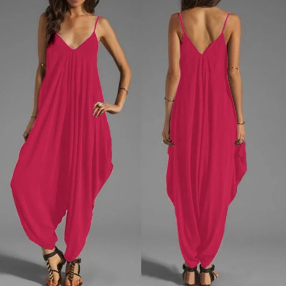 Loose Fitting‎ Harem Jumpsuit Romper